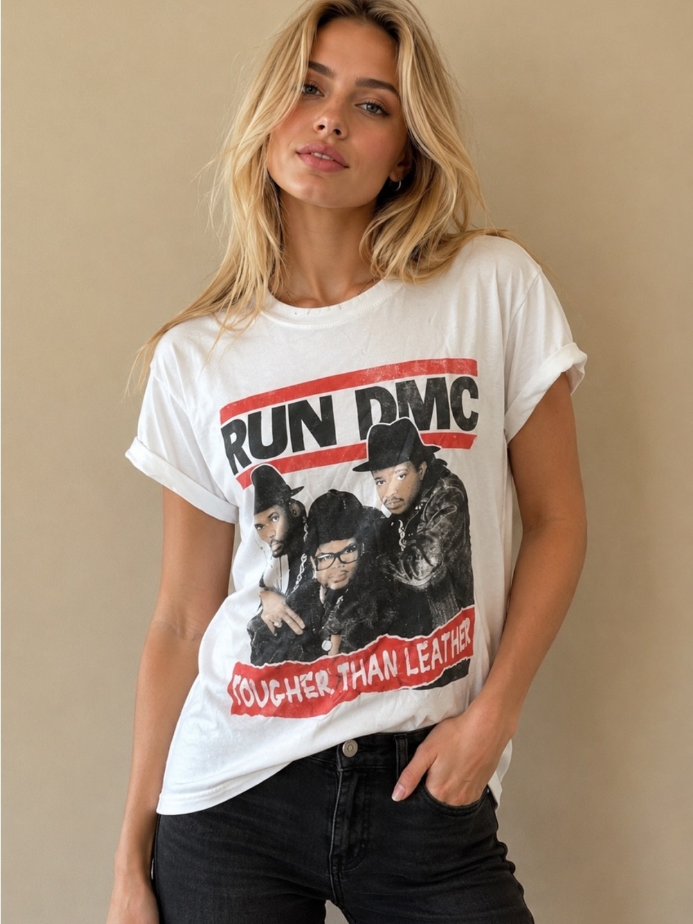 New! Recycled Karma Run DMC graphic tee 13768